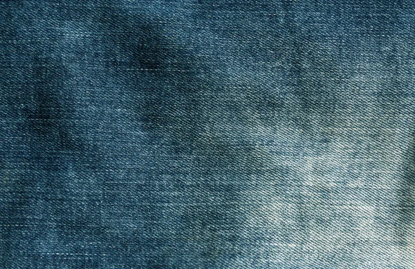 Textura de tecido de jeans ciano . — Fotografia de Stock