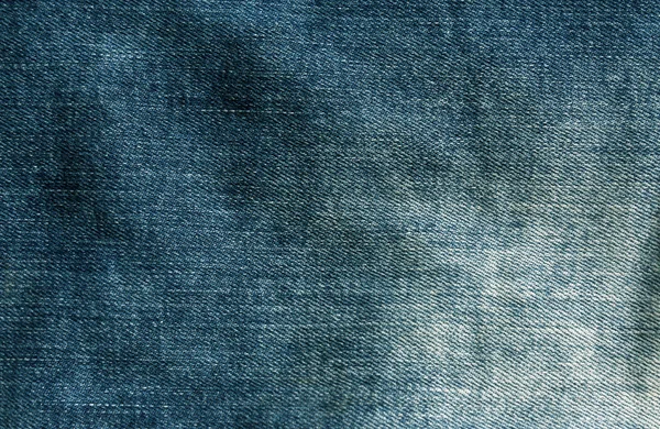 Texture tissu jean cyan . — Photo