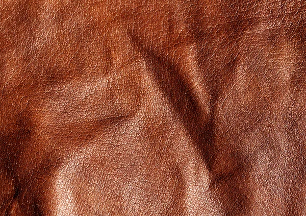 抽象的棕色皮革纹理. — 图库照片