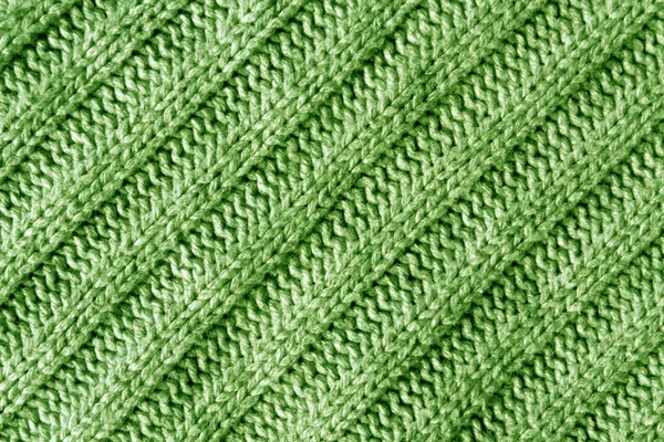 Abstrakcja zielony sweter szmatką tekstura. — Zdjęcie stockowe