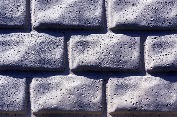 Blauwe baksteen gestileerde muur textuur. — Stockfoto