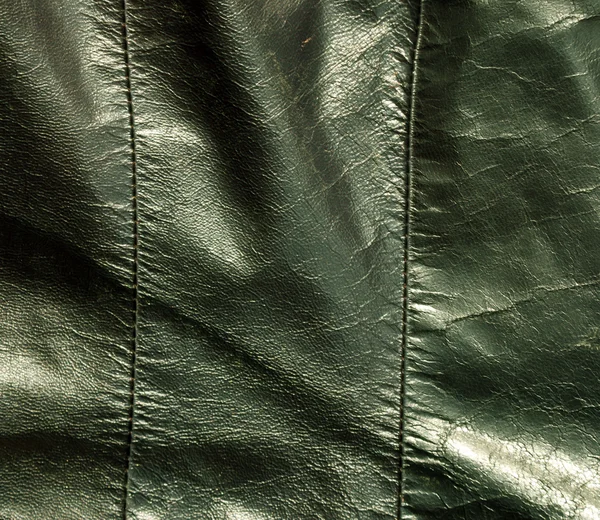 Abstract color leather texture with stiches. — Stock Photo, Image