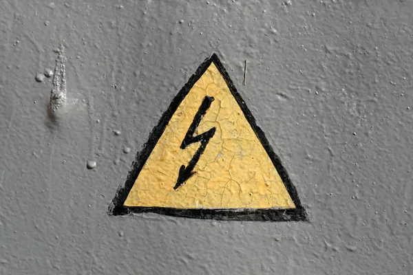 Electric emergency warning sign.