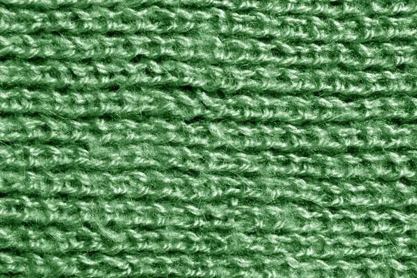 Wool knitting green pattern. — Stock Photo, Image