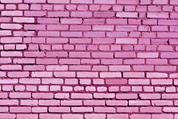 Textura de parede de tijolo rosa envernizada . — Fotografia de Stock