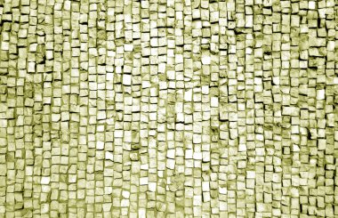 Sarı tonda taş kaldırım dokusu. Tasarım için soyut arkaplan ve doku.