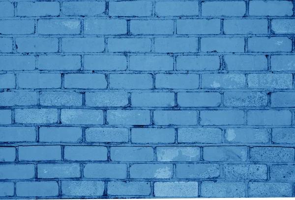 Modello Muro Mattoni Con Effetto Sfocato Tono Blu Navy Sfondo — Foto Stock