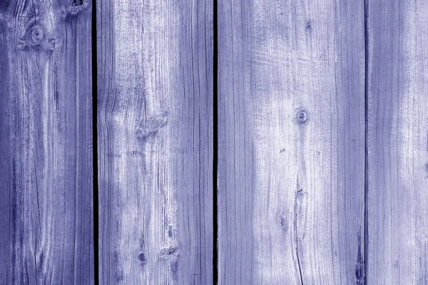 Mur Fait Planches Bois Altérées Non Coupées Couleur Bleue Contexte — Photo