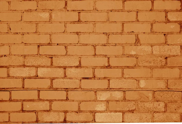 Patrón Pared Ladrillo Con Efecto Difuminado Tono Naranja Fondo Arquitectónico — Foto de Stock