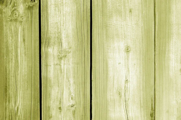 Muur Gemaakt Van Ongeslepen Verweerde Houten Planken Gele Kleur Abstract — Stockfoto