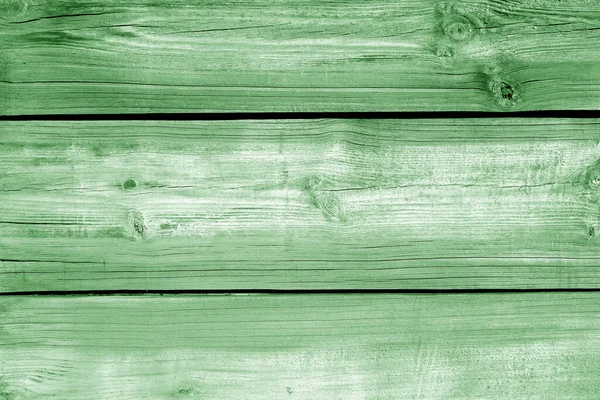 Wall Made Uncutted Weathered Wood Boards Green Color Abstract Background — Stock Photo, Image