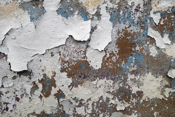 Цементна Стіна Пілінг Фарбою Штукатуркою Гранжевий Вивітрюваний Фон — стокове фото
