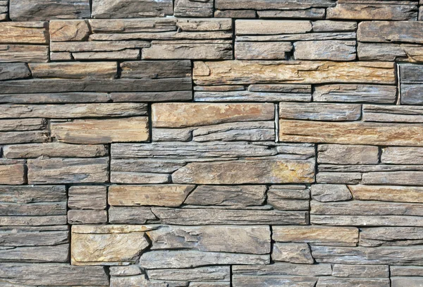 Gray and brown stone stylized wall texture. — Stock Photo, Image