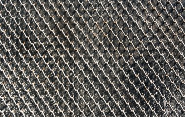 Pencere koruması için metal ızgara.