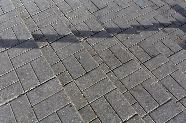 Cobblestone stairway with shadow. — Stock Photo, Image