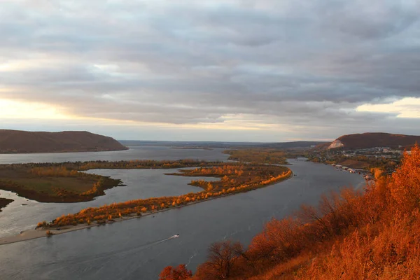 Elven Volga Samara Regionen – stockfoto