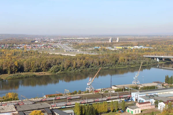 Port Rzeczny Ufa Baszkortostan — Zdjęcie stockowe