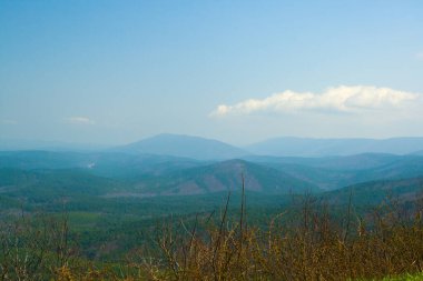 Oklahoma 'daki Ouachita Dağları Talimena Sahne Yolu' ndan