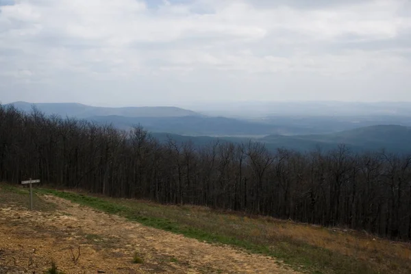 Het Ouachita Gebergte Oklahoma Gezien Vanaf Talimena Scenic Drive — Stockfoto