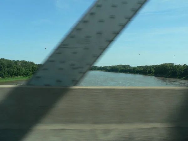 Ponte Sul Fiume Missouri Nel Missouri — Foto Stock