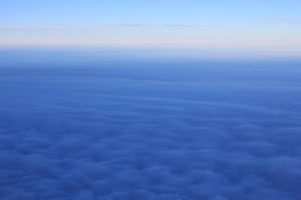 Wolken Frühen Morgen Aus Dem Flugzeug Gesehen — Stockfoto