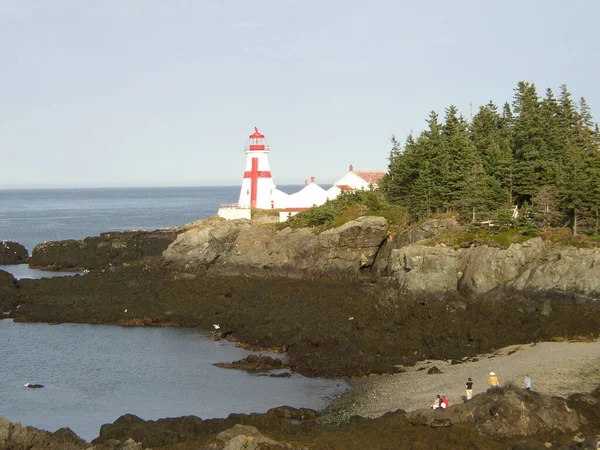 East Quoddy Lighthouse New Brunswick Canadá — Fotografia de Stock
