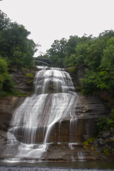 Wodospad Shequaga Montour Falls Nowy Jork — Zdjęcie stockowe