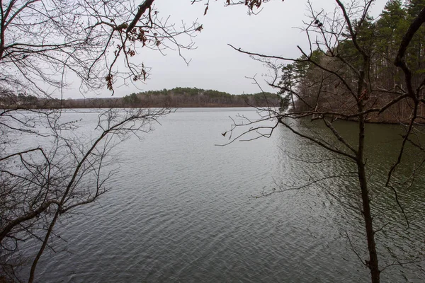 Utsikt Över Lake Catherine State Park Arkansas — Stockfoto