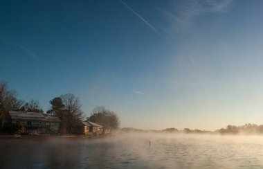 Arkansas, DeSoto Gölü 'nde MIsty Morning