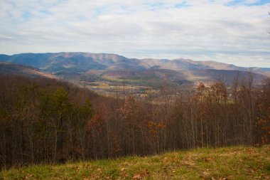 Virginia 'daki Blue Ridge Parkway' de manzara