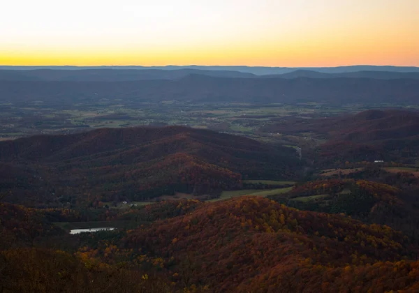 Utsikt Över Shenandoah National Park Virginia — Stockfoto