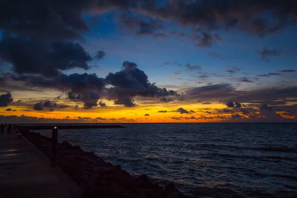 Nascer Sol Jetty Park Fort Pierce Flórida — Fotografia de Stock