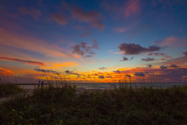 Zonsopgang Jetty Park Fort Pierce Florida — Stockfoto