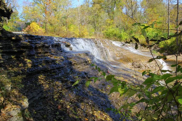 Thistlethwaite Falls Park Richmond Indiana — Stockfoto