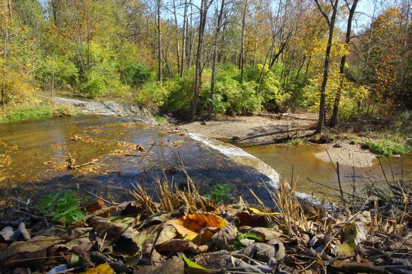 Thistlethwaite Falls Park Richmond Indiana — Stockfoto