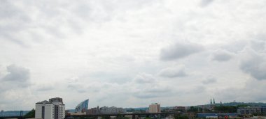 Covington ve Newport Kentucky Brent Spence Köprüsü 'nden