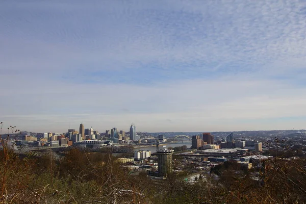 Cincinnati Ohio Oglądane Devou Park Kentucky — Zdjęcie stockowe