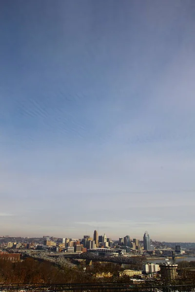 Cincinnati Ohio Visto Desde Devou Park Kentucky —  Fotos de Stock