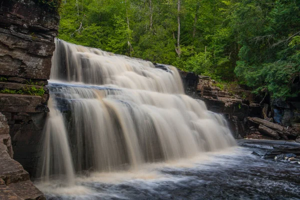 Canyon Falls Roadside Park Michigan — Stock Photo, Image