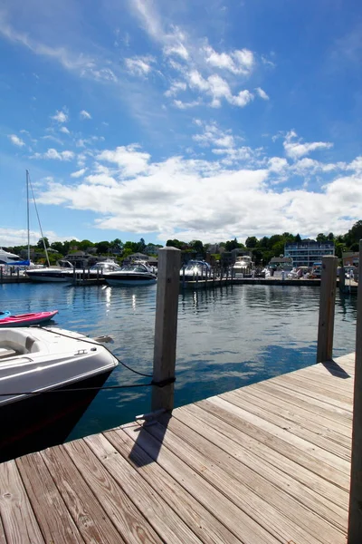 Charlevoix South Pier Light Station Charlevoix Michigan — Fotografia de Stock