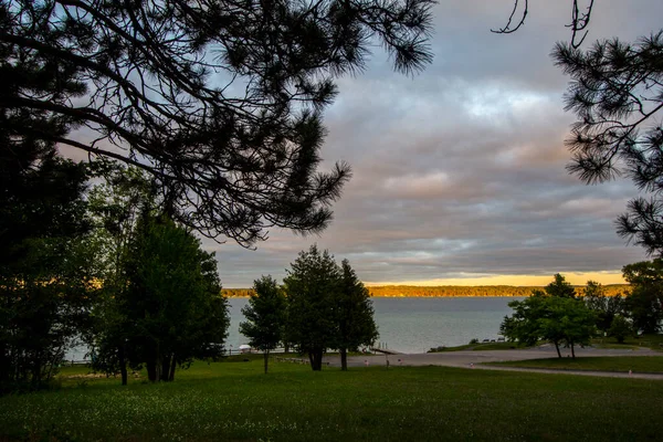 Uitzicht Rond Elk Lake Michigan — Stockfoto