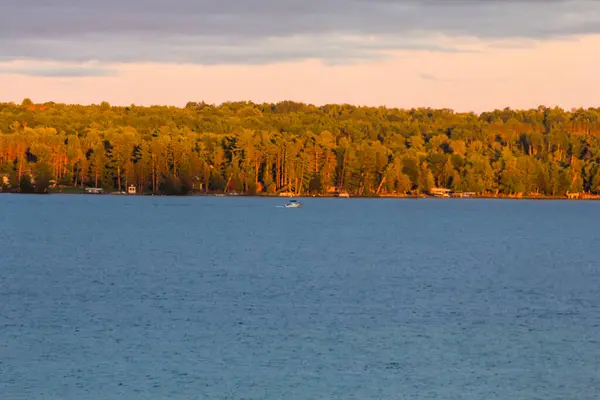 Widoki Jezioro Ełk Okolicach Michigan — Zdjęcie stockowe