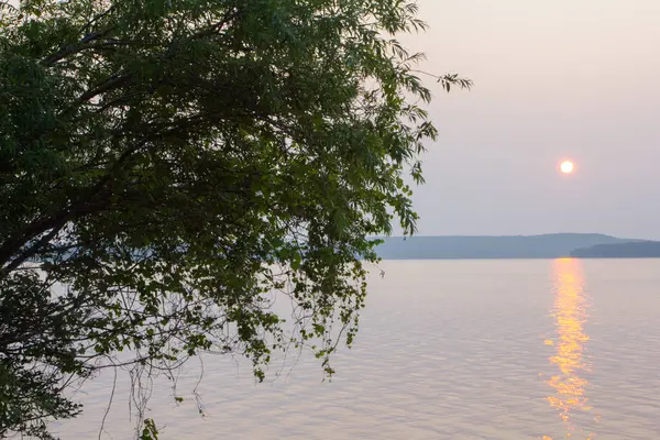 Výhled Elk Lake Okolí Michigan — Stock fotografie