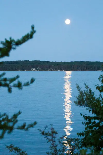 Utsikt Över Och Runt Älgsjön Michigan — Stockfoto