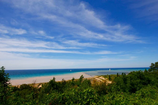 Lake Michigan Frankfort Michigan — Stockfoto