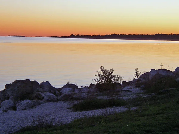 Puesta Sol Lago Michigan Península Alta Michigan —  Fotos de Stock