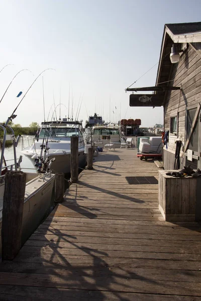 Widok Fishtown Leland Michigan — Zdjęcie stockowe