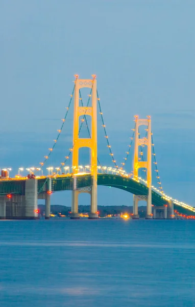 Mackinac Brücke Die Die Michigan Trägt — Stockfoto