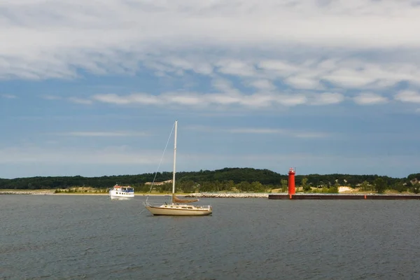 Vistas Cidade Muskegon Michigan — Fotografia de Stock