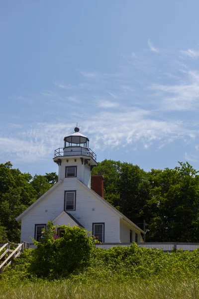 Stary Park Latarni Morskiej Mission Michigan — Zdjęcie stockowe